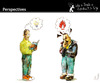 Cartoon: Perspectives (small) by PETRE tagged light,thoughts,differences