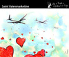 Cartoon: Saint Valenmarketine (small) by PETRE tagged valentine lovers marketing