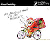 Cartoon: Xmas Flexibility (small) by PETRE tagged christmas,noel,santa,santaclaus,flexibility