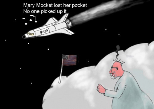 Cartoon: Auch in den Himmel (medium) by Hezz tagged himmels,besucher
