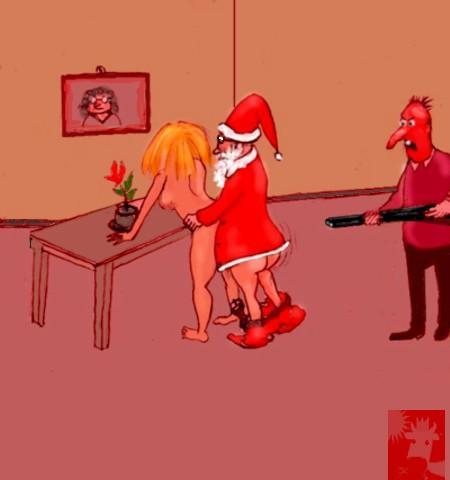 Cartoon: His last christmas? (medium) by Hezz tagged love