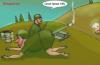 Cartoon: Biological war (small) by Hezz tagged biokrig
