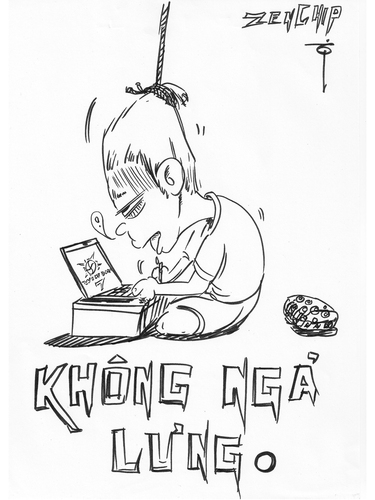 Cartoon: Just me (medium) by thinhpham tagged sleep,funny,zenchip