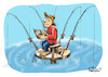Cartoon: fishing (small) by fritzpelenkahu tagged fishing