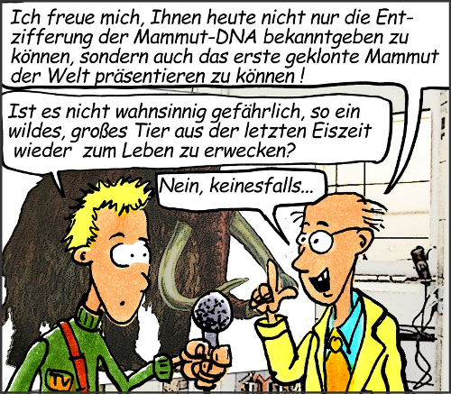 Cartoon: Mimmuts (medium) by Matthias Stehr tagged weihnachten,klonieren,gentechnik