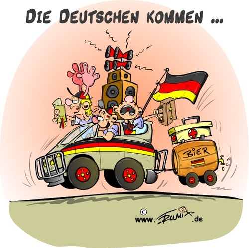 Cartoon: Die WM kommt (medium) by Trumix tagged afrika,fussball,stimmung,sued,wm,trummix,soccer