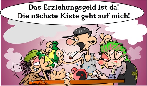 Cartoon: Erziehungsgeld (medium) by Trumix tagged herdprämie,elterngeld,prämie,erziehung