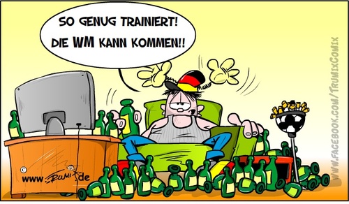 Cartoon: Neues aus dem Trainingslager (medium) by Trumix tagged wm,fussball,trainingslager,brasilien,vorbereitun