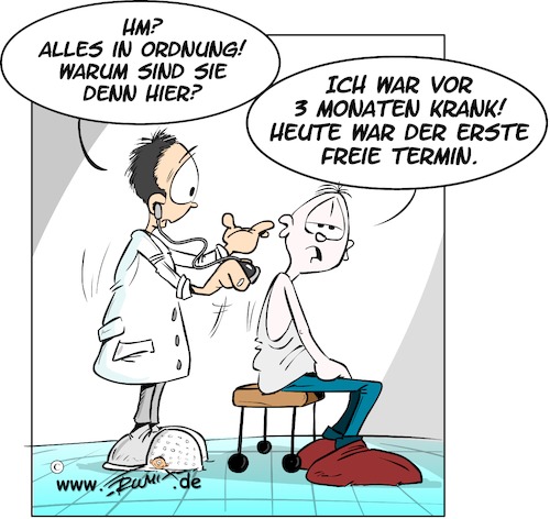 Cartoon: Neulich beim Arzt (medium) by Trumix tagged arzt,termin,wartezeiten,privat,versichert,gesetzlich,krankenkasse,untersuchung,krankheit,heilen,arzt,termin,wartezeiten,privat,versichert,gesetzlich,krankenkasse,untersuchung,krankheit,heilen