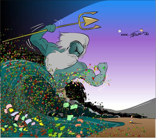 Cartoon: Poseidon hat die Schnautze voll (medium) by Trumix tagged plastik,muell,kunstoff,tueten,verpackung,trummix,meer,ozean,plastikmüll,plastik,muell,kunstoff,tueten,verpackung,trummix,meer,ozean,plastikmüll