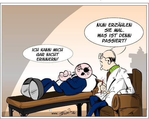 Cartoon: Scholz Augenklappe (medium) by Trumix tagged scholz,augenklappe,jogging,unfall,erinnerung,diagnose,scholz,augenklappe,jogging,unfall,erinnerung,diagnose