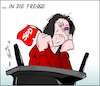 Cartoon: Auf die Fresse (small) by Trumix tagged nahles,bätschi,spd,fresse,bayern,wahl