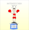 Cartoon: Die Boxerin (small) by Trumix tagged boxer,boxerin,olympia,sport,wokeness