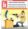 Cartoon: Gewaltexzesse bei Programmierer (small) by Trumix tagged programmierer,hacker,programm,entwickler,breaking,news