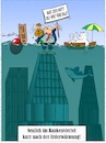 Cartoon: Kurz nach der Erderwärmung (small) by Trumix tagged klimawandel,erderwärmung,bankenviertel,banken,gewinn,geld