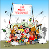 Cartoon: Mehr Toleranz ... (small) by Trumix tagged tolerant,quertreiber,klimaterrorist,rechtsradikal,linksradikal,aktivist,kleber,klimawandel,gutmensch