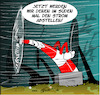 Cartoon: Strom abstellen (small) by Trumix tagged netzbetreiber,badenwürttemberg,stromsparen,grundlastfähig,überlast,klima,windkraft,windkrafträder,ökostrom