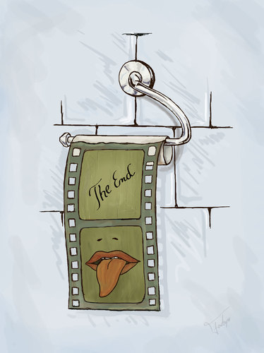 Cartoon: The end (medium) by gartoon tagged toilet,paper,holder,hygiene,vice,white,clean