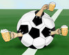 Cartoon: Team play (small) by gartoon tagged soccer,goal,globe,cup,sphere,sport,cross,section,ball,residential,district,centre,center,corner,marking,leather,chalk,grass,animal,foot,angle,circle,green