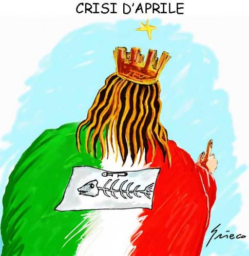 Cartoon: CRISIS (medium) by Grieco tagged grieco,aprile,crisi,italia