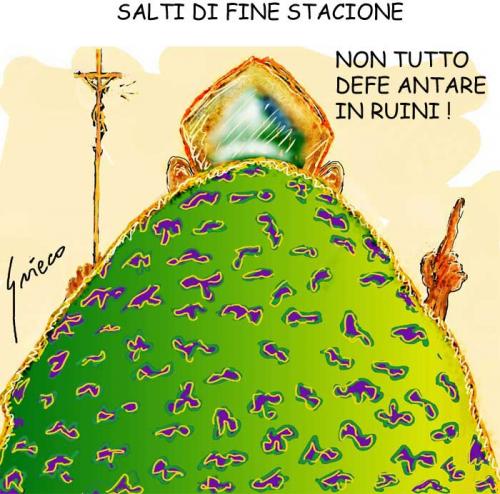 Cartoon: MISTERO BOFFO (medium) by Grieco tagged grieco,papa,boffo,dimissioni