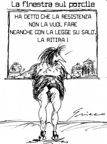 Cartoon: Resistenza (medium) by Grieco tagged grieco,berlusconi,resistenza