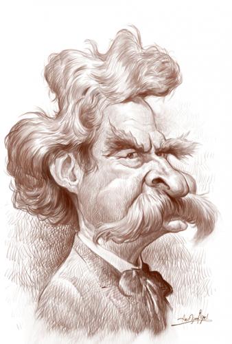 Cartoon: mark twain (medium) by Amir Taqi tagged mark,twain