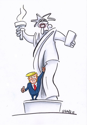Cartoon: fuck (medium) by Petra Kaster tagged demokratie,trump,nationalismus,faschismus,sexismus,gender,feminismus,demokratie,trump,nationalismus,faschismus,sexismus,gender,feminismus