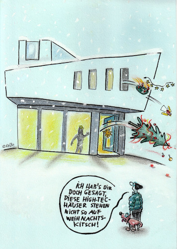 Cartoon: high tec weihnachten (medium) by Petra Kaster tagged weihnachten,architektur,smarthomes,digitalisierung,technik,weihnachtsdekorationen,kitsch,weihnachtsbaum,rituale,fewiertagsrituale,hightechäuser,überwachung,zensuro,weihnachten,architektur,smarthomes,digitalisierung,technik,weihnachtsdekorationen,kitsch,weihnachtsbaum,rituale,fewiertagsrituale,hightechäuser,überwachung,zensuro