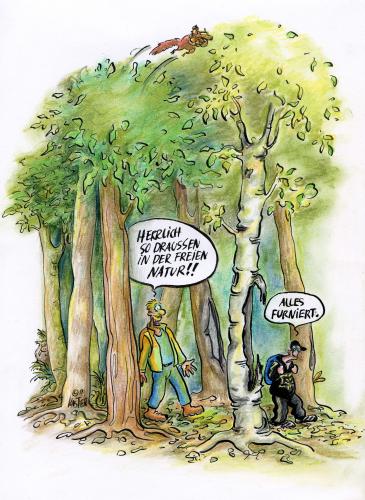 Cartoon: in der natur (medium) by Petra Kaster tagged familie,gesundheitsvorsorge,fitness,urlaub,wandern,freizeitagestaltung,kinder,ökologie,möbelindustrie,forstwirtschaft,wald,baumärkte,natur,cartoon,cartoons,umwelt,natur,klima,baummarkt,handwerker,handwerk,baumärkte,wald,forstwirtschaft,förster,möbelindustrie,möbel,industrie,wohnen,kinder,freizeitagestaltung,feizeit,wandern,urlaub,gesundheitsvorsorge,familie,vorsorgegesundheit,ausflug,wälder