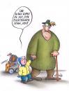 Cartoon: elektrischer Stuhl (small) by Petra Kaster tagged senioren,kinder,gebrechlichkeit,orthopädie,gehbehinderung