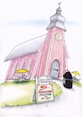 Cartoon: manna and more (small) by Petra Kaster tagged kirche,religion,gastronomie,abendmahl,frühstück