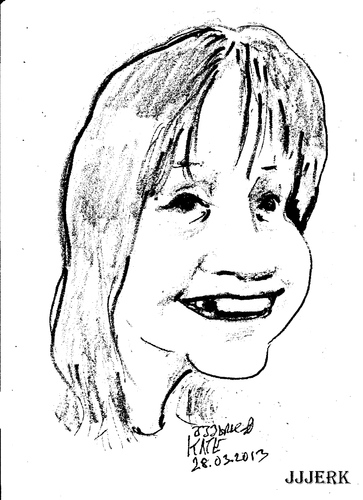 Cartoon: Kate (medium) by jjjerk tagged kate,cartoon,caricature,girl,dublin,ireland,irish,portrait