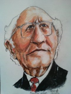 Cartoon: President Higgins (medium) by jjjerk tagged president,higgins,famous,portrait,tie,red,glasses