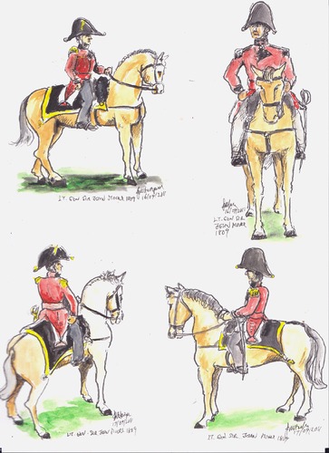 Cartoon: Sir John Moore (medium) by jjjerk tagged english,moore,sir,john,wexford,cartoon,caricature,horse,red,soldier