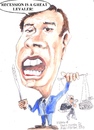 Cartoon: Allen Shatter (small) by jjjerk tagged shatter alan coalition government labor cartoon justice caricature ireland irish blue recession
