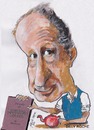 Cartoon: Billy Roche (small) by jjjerk tagged wexford,billy,roche,cartoon,caricature,book,literature,play,maynard,perdu