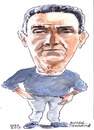 Cartoon: Michael (small) by jjjerk tagged michael bell centre dublin irish ireland darndale cartoon caricature portrait blue