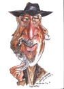 Cartoon: Morgan Freeman (small) by jjjerk tagged morgan,freeman,actor,american,cartoon,caricature,film,star,hat,beard