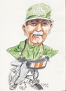Cartoon: Paddy on his bicycle (small) by jjjerk tagged paddy bicycle cartoon caricature irish ireland green artist painter