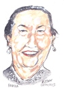 Cartoon: Patricia (small) by jjjerk tagged patricia dublin bell camp art group cartoon caricature earrings portrait