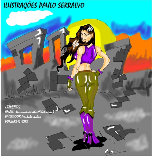 Cartoon: COMICS (medium) by PAULO HSERRALVO tagged bad,girl