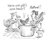 Cartoon: Pottwal (small) by Michael Becker tagged pottwal,wal,pott,kochtopf,eintopf,essen,mahlzeit,küche