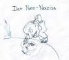 Cartoon: Der Neo Naziss - The Neo Nazist (small) by Müssi tagged neo,nazi,komplexe,narziss,narcist,myth,mythos