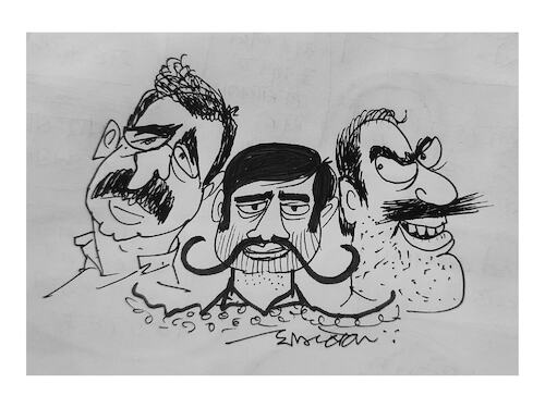Cartoon: comic faces of human (medium) by cartoonist Abhishek tagged humanfaces,funnyfaces,comicfaces