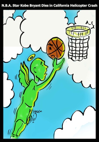 Cartoon: Kobe Bryant (medium) by Hossein Kazem tagged kobe,bryant