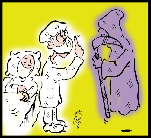 Cartoon: nurses day (medium) by Hossein Kazem tagged nurses,day