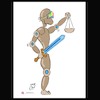 Cartoon: AI justice (small) by Hossein Kazem tagged ai,justice