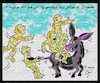 Cartoon: donkey (small) by Hossein Kazem tagged donkey