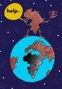 Cartoon: help to africa (small) by Hossein Kazem tagged help,to,africa